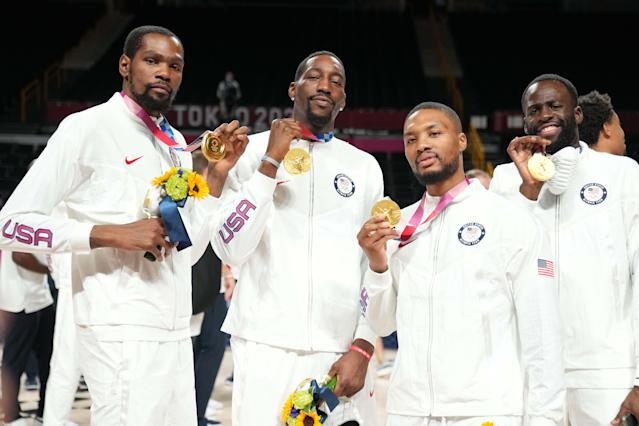 東京奧運-籃球》杜蘭特奪個人奧運第3金　詹姆斯祝賀稱其在奧運是狠人