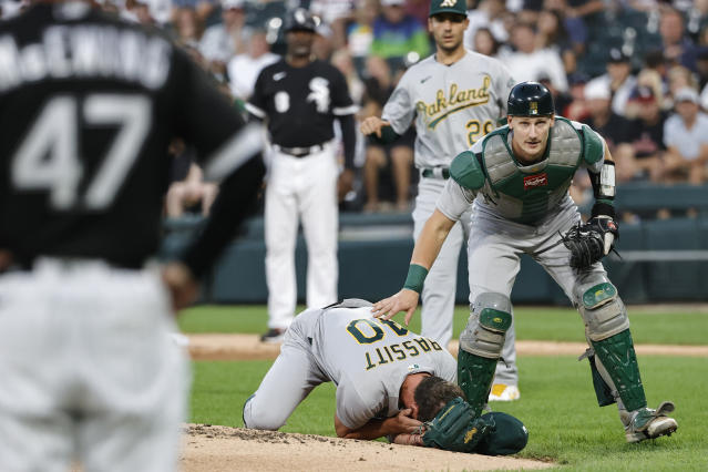 MLB》遭強襲球爆頭倒地嚇壞全場　　運動家勝投王臉部骨折將開刀