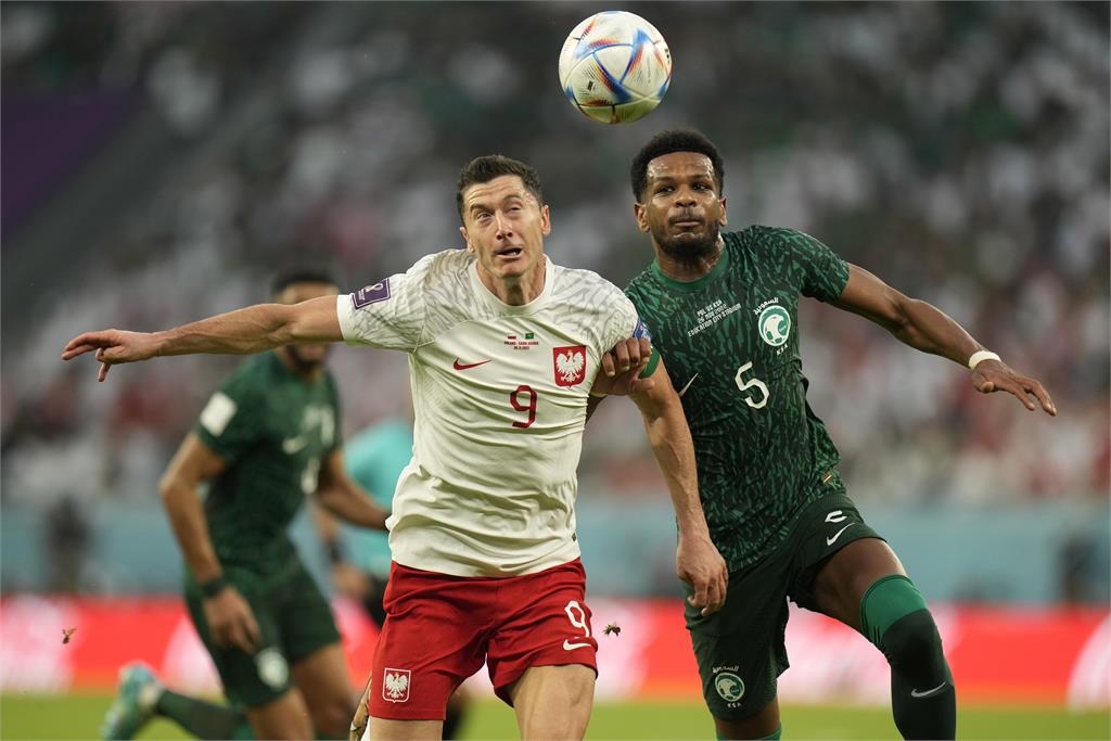 2022世界盃》萊萬首顆進球出爐 助波蘭2：0退沙烏地阿拉伯