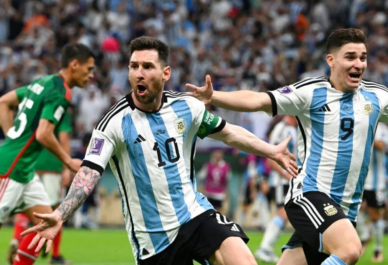 2022世界盃》梅西超狂遠射破門 阿根廷2：0力退墨西哥