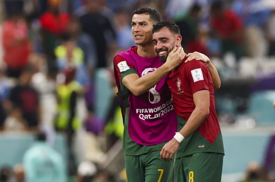 2022世界盃》葡萄牙B費梅開二度2：0氣走烏拉圭
