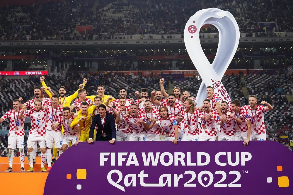 2022世界盃》克羅埃西亞2：1勝摩洛哥奪隊史第二座季軍